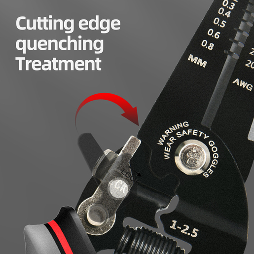 DELI Klešta za skidanje izolacije 0,6-0,8mm PRO 180mm EDL383028