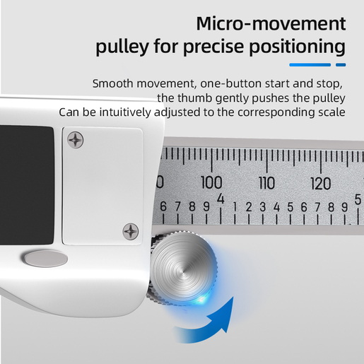 DELI Digitalno pomično kljunasto merilo - šubler inox 0-150mm EDL91150