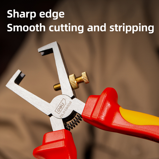 DELI Klešta za skidanje izolacije 160mm EDL515006