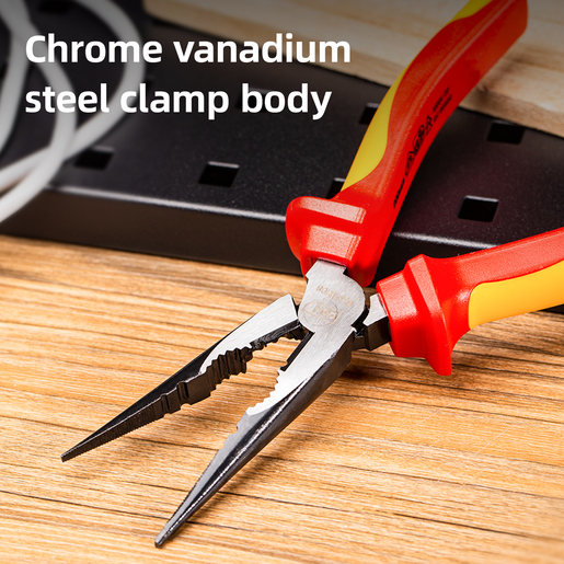 DELI Špicasta klešta VDE prava 180mm EDL512108