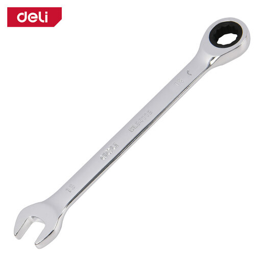 DELI Ključ okas-vilasti sa račnom 13mm EDL34113
