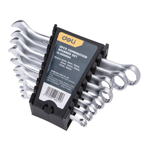 DELI Set okasto-viljuškastih ključeva 6-19mm, 8kom EDL130008A