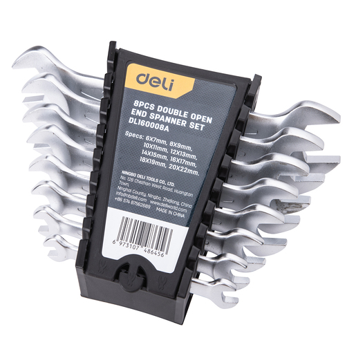 DELI Set duplo-viljuškasti ključeva 6-22mm, 8kom. EDL160008A