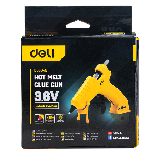 DELI Baterijski pištolj za topljivi lepak 3,7V 2Ah EDL5045