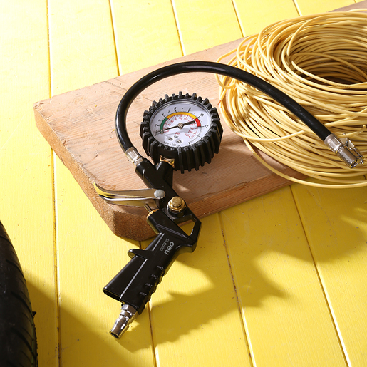 DELI Pištolj za pumpanje guma sa manometrom 16bar EDL8530