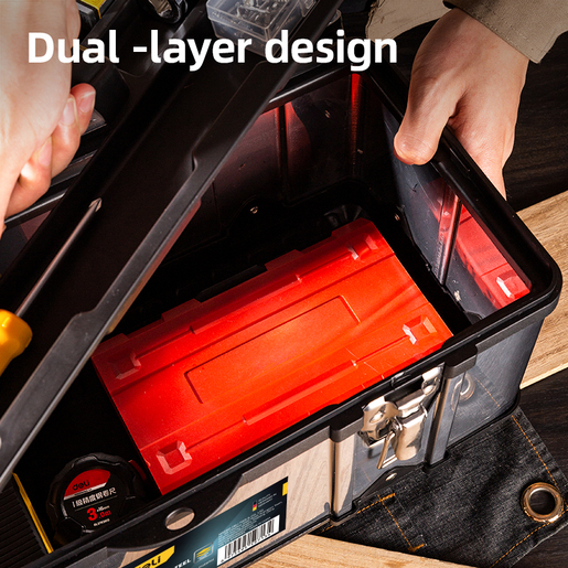 DELI Kutija za alat Inox/Plastika 380mm EDL432717