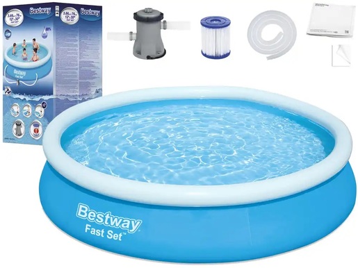 Bazen za dvorište BESTWAY 366x76cm Fast set sa pumpom 57274E
