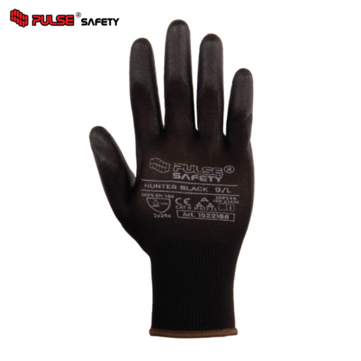 DELI Zaštitne rukavice Hunter Black, PU, vel. 8