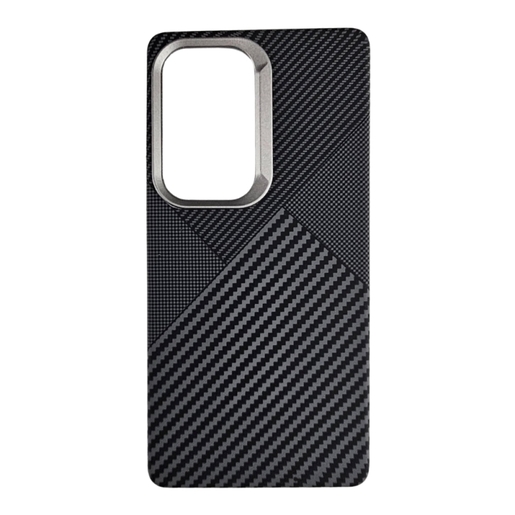 Carbon Ornament Samsung S25 Ultra, Black Silikonska Maska