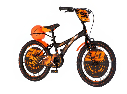 Bicikl visitor basket  20" crno narandžasti