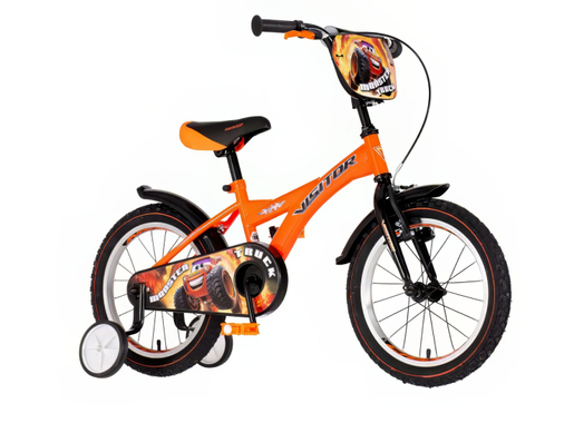 Bicikl visitor truck monster  16" narandžasti