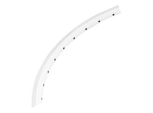 Obruč 28” alu dupli cross x6 36 rupa bela boja sa nitnama