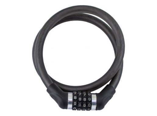 Brava na šifru 4 broja sajla obložena silikonom 15x1000mm crna