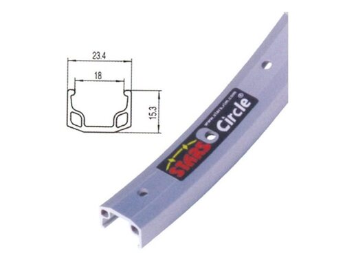 Obruč 27 x 1.1/4 aluminijum 36x14g