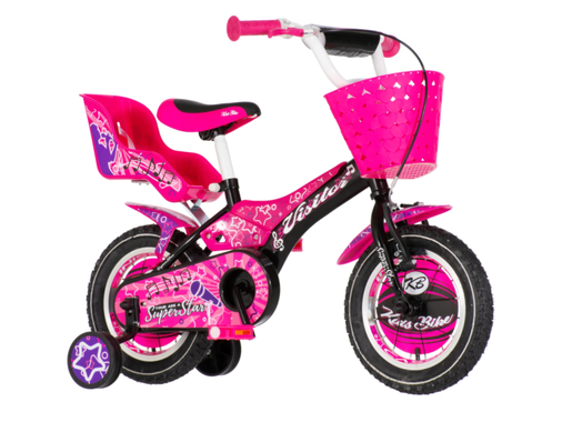 Bicikl visitor super star  12"crno ljubičasti