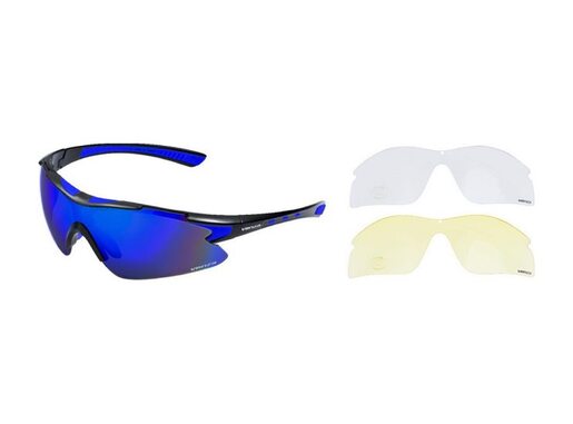 Venzo naočare u kutiji 100% uv 2 seta stakala plave