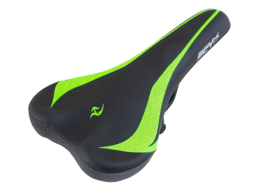 Sedlo mtb crno zeleno carbon high end 270x155mm