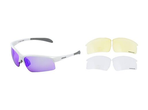 Venzo naočare u kutiji 100% uv 2 para stakala belo ljubičasto