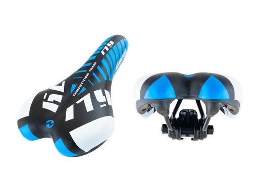 Sedlo dečije za bicikl kid sport crno belo plavo