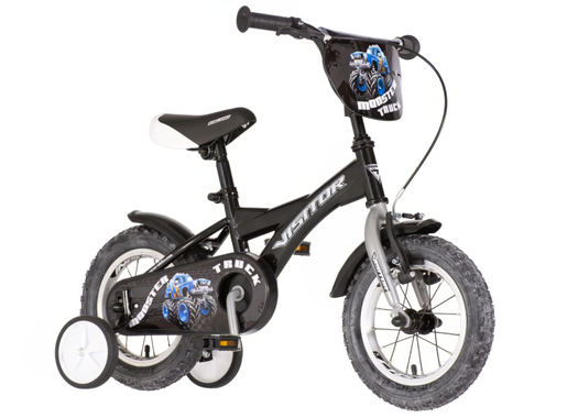 Bicikl visitor truck monster  12" crni