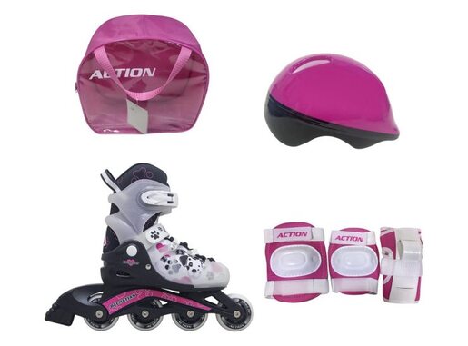 Roler pw-116a dalmatinac rozi set pvc abec5 xs(26-29)