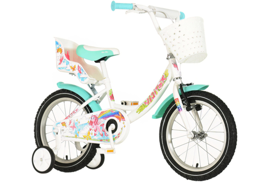 Bicikl visitor lola  16" belo tirkiz
