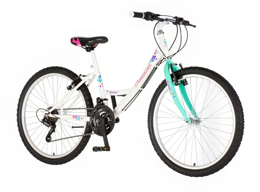 Bicikl venssini parma 24" belo tirkiz