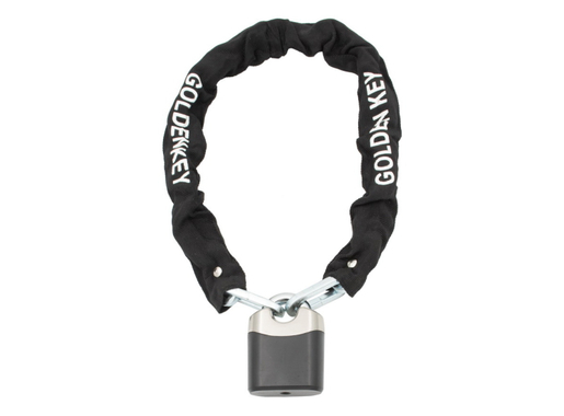 Brava lanac na katanac crna 8x800 mm golden key