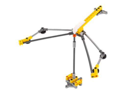 DELI DEČIJA IGRAČKA  -  BLOKOVI ZA SLAGANJE - KRAN KLACKALICA 77 delova 74380