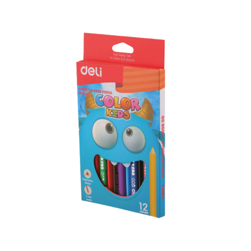 DELI DRVENE BOJICE JUMBO  TROUGAONE 1/12 EC00600