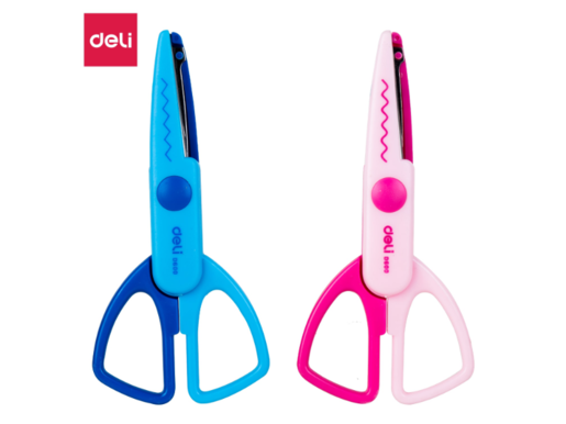 DELI MAKAZE DEČIJE  ZIG-ZAG 136mm U BLISTERU ED60001