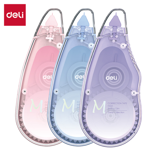 DELI KOREKTOR  U TRACI MACAROON 5mm×12m SET 3 KOREKTORA