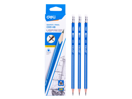 DELI GRAFITNE OLOVKE  USPIRE PLAVE SA GUMICOM HB 1/12 EC001-HB