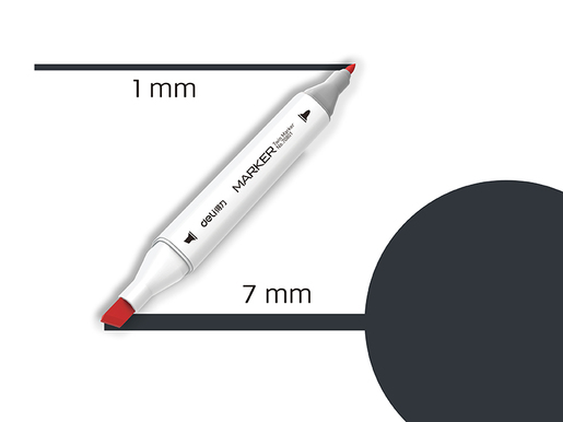DELI MARKER SKETCH  BG9 PLAVO-SIVA 70801A-BG9