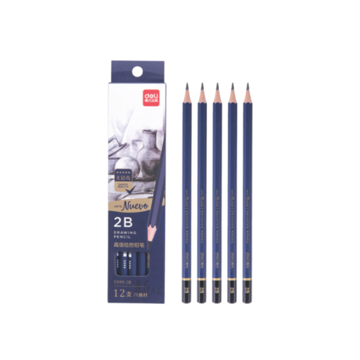 DELI GRAFITNE OLOVKE  ZA SKICIRANJE 2B 1/12 S999-2B