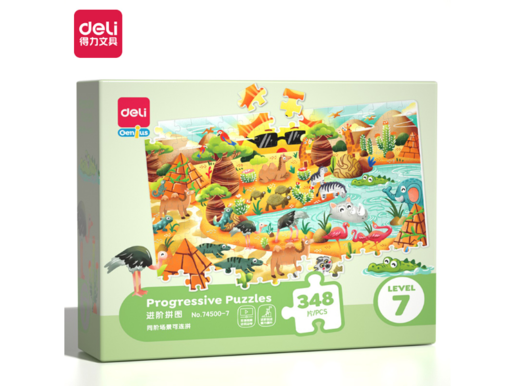 DELI PUZZLE - SLAGALICA  PROGRESIVNI nivo 7 - 348 delova 74500-7