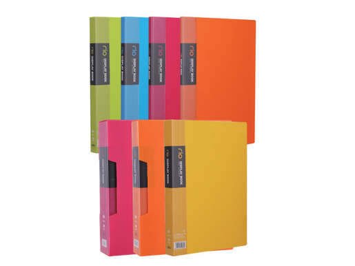 DELI FASCIKLA  DISPLAY - CLEAR BOOK NEON 80 lis. E5036