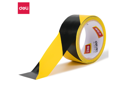 DELI TRAKA  PVC ŽUTO-CRNA ZA OZNAČAVANJE 48mm*20y*140µm 33770