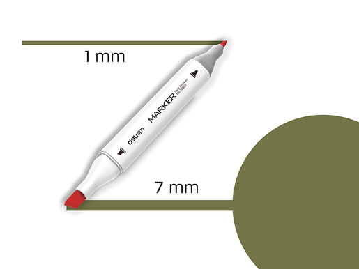 DELI MARKER SKETCH  42 MASLINASTO ZELENA 70801A-42