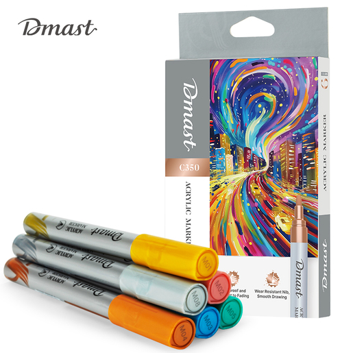 DELI AKRILNI MARKERI  1/6 METALIK DMAST PEBEO EC350
