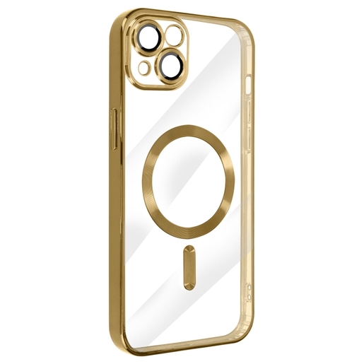 Magsafe iPhone 15, Gold Silikonska Maska
