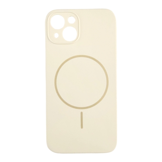 Magsafe Lux iPhone 15, Beige Silikonska Maska