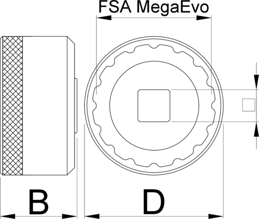 UNIOR Ključ nasadni za patronu pogona MegaEvo 627622