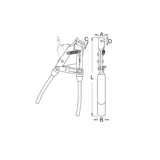 UNIOR Klešta za zatezanje sajle sa mehanizmom za zabravljivanje 1642.1/2P-US 624917