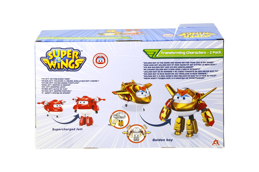 Super Wings Transformacija 2pk Supernapajajući avion i Golden Boy