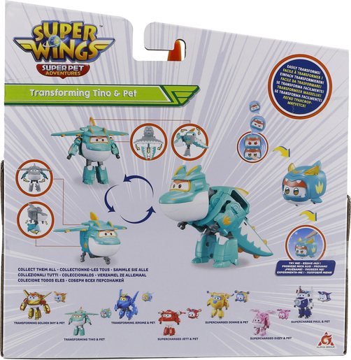 SUPER WINGS transformacija Tino i Tino drugar