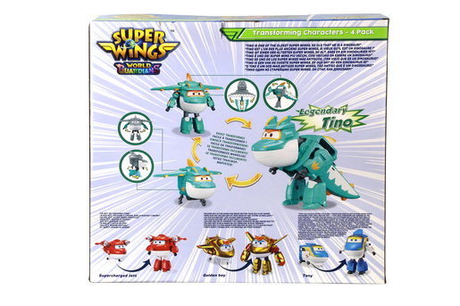 SUPER WINGS transformacija 4pk-Supercharged avion i Golden Boy i Tino i Tony