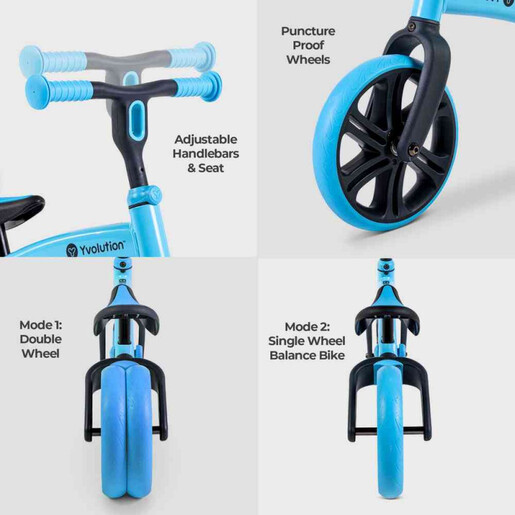 Yvolution Velo junior balance bicikl plavi