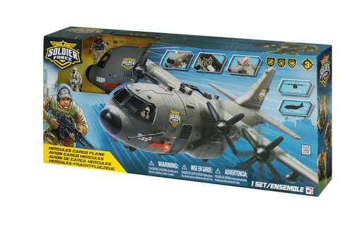 Soldier Force l&s herkules cargo avion playset