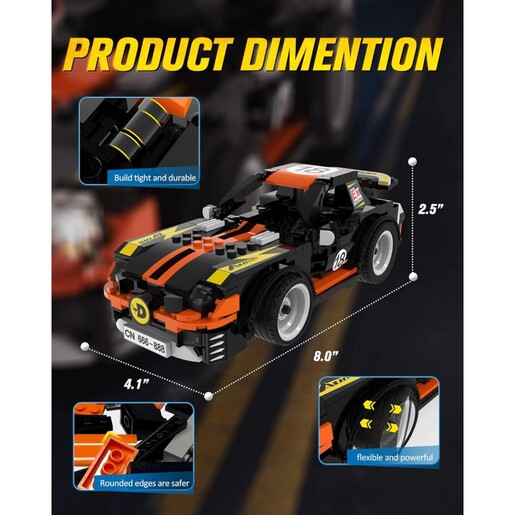 Wise Blocks - Mini trkački automobil na daljinsko upravljanje